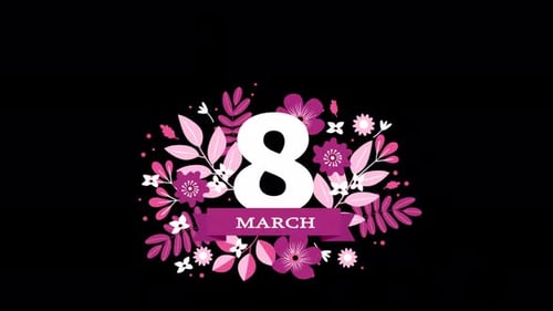International Women's Day Alpha Channel 4K