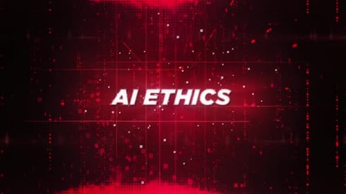 Futuristic Red Digital Grid Text Reveal Opener