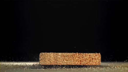 The Planks Fall on the Carpenter's Table Filmed on a Highspeed Camera at 1000 Fps