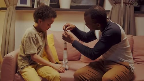 Finishing Space Rocket Model Building