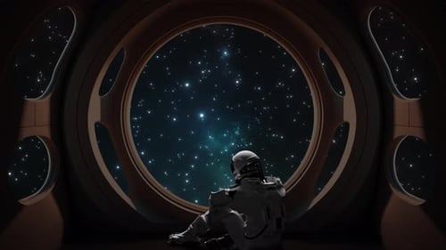 Astronauta en Starship Loop