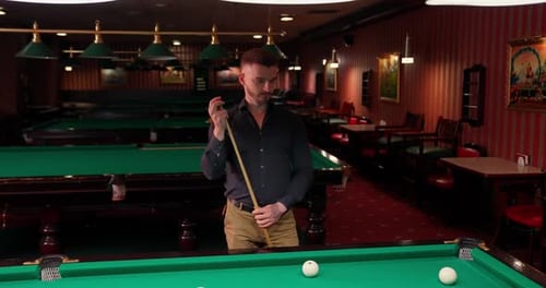 Man In Billiards Club