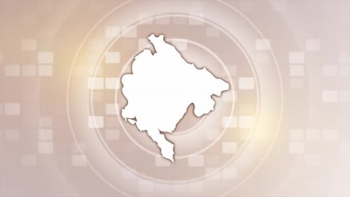 Animierte Karte von Montenegro
