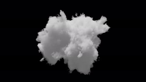 Petit nuage 3D avec canal alpha et animation en boucle