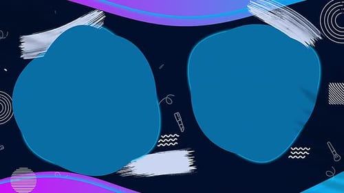 Abstract Creative Opener with Dynamic Fluid Shapes