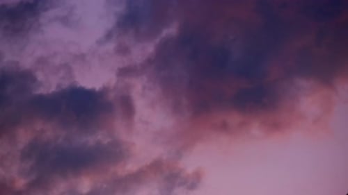 Timelapse of clouds at sunset