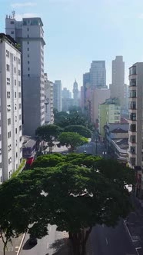 Duque De Caxias Avenue In Downtown Sao Paulo Brazil.