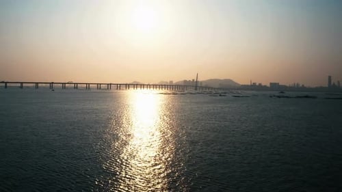 Breathtaking And Bird’s Eye View Of Shenzhen Bay Bridge