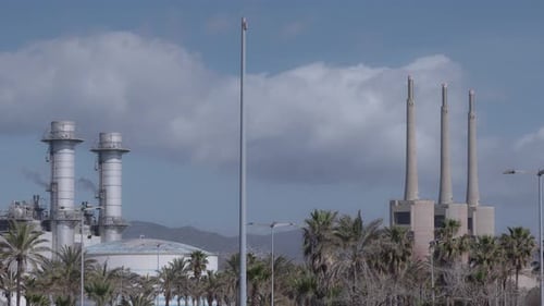 Barcelona Beach and Power Station