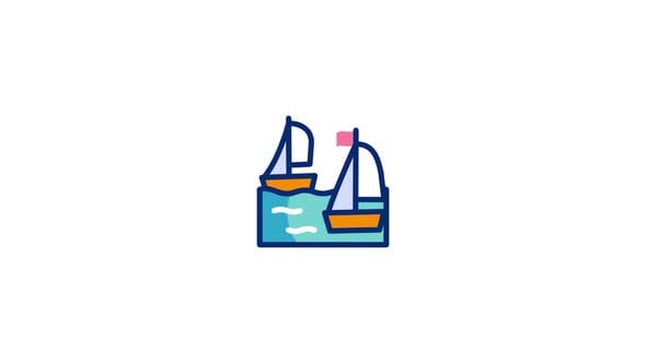 Sailing Animated Icon, Elements Motion Graphics ft. sailing & animated ...