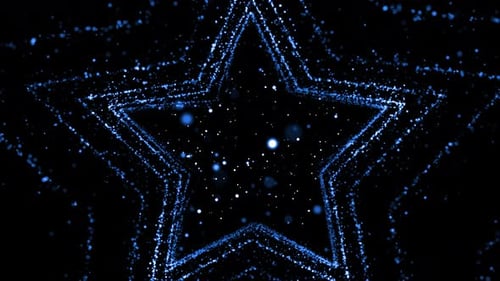 Blue Particles Background Loop