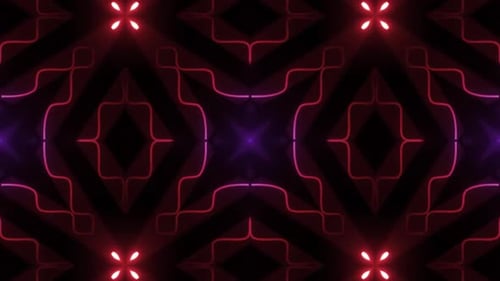 Dynamic red neon glowing lines abstract background motion