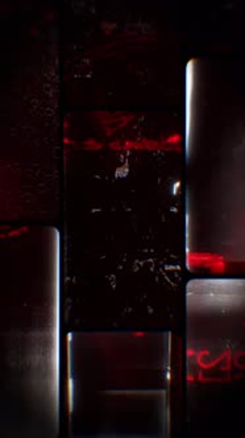 Grunge Red & Black Portrait Film Strips Noise