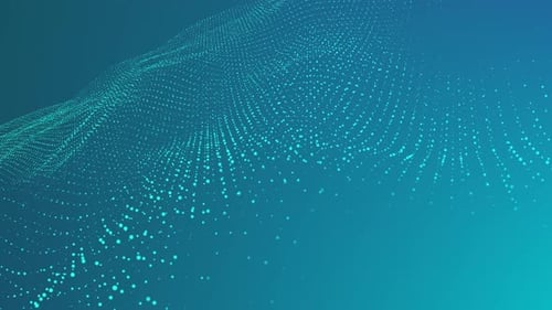 Abstract Digital Wave Flow Background Animation