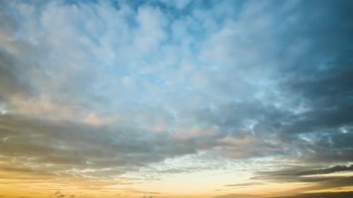 Dramatic Time Lapse Clouds at Sunrise or Sunset