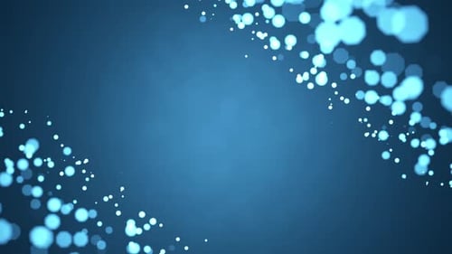 A stream of particles moves across the background as a simulated wave of dots. Particle seamless bac