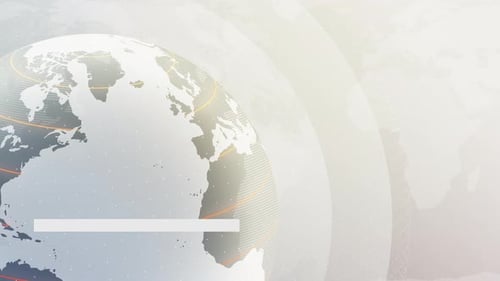 Game Time Collection: Lower third animation of one grey card for football broadcast on a black backg