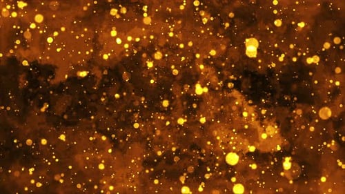 4K Gold Particle Bokeh Effect | Luxury Abstract Background Loop