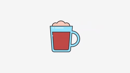 Glass Of Coffee icon animation