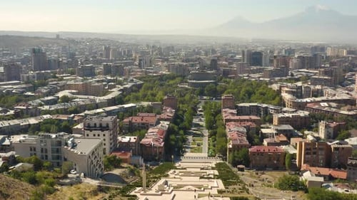 Cityscape of Yerevan the Capital of Armenia
