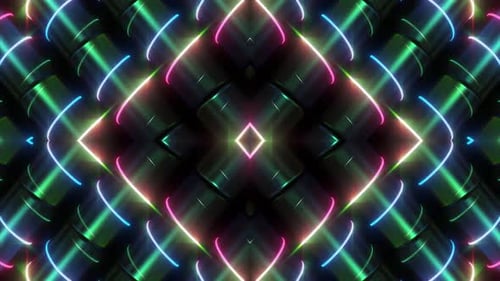 Vibrant Neon Light Abstract Background for Dynamic Modern Design Projects