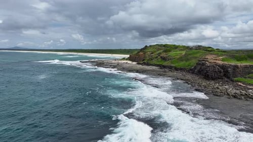 Drone Coastal Australia Beaches Rocks And Reef