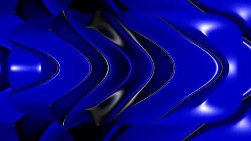 Background with Blue Shaped Plasma, Reflection, Unique Design, 3D Render, Exclusive