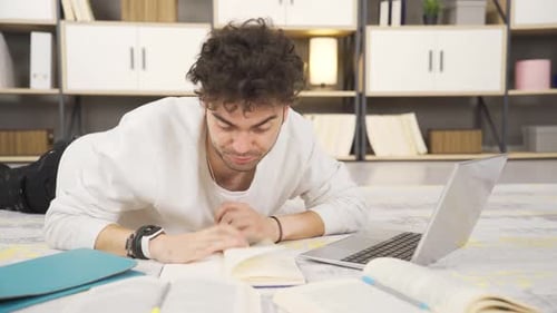 Overwhelmed college student.