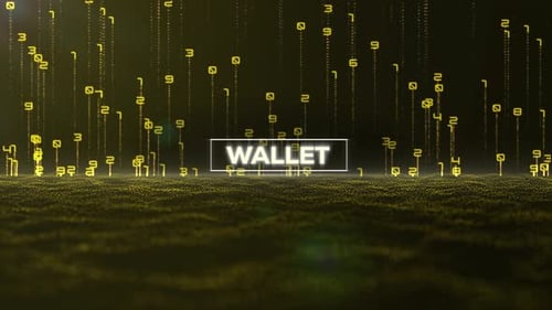 Matrix Binary Code And Wallet Word 4 K