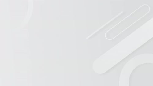 Clean White Geometric Shapes Abstract Background Loop