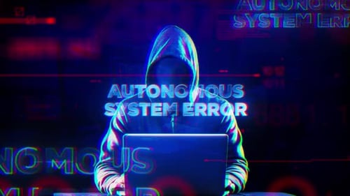 Autonomous System Error Glitch Technology Background