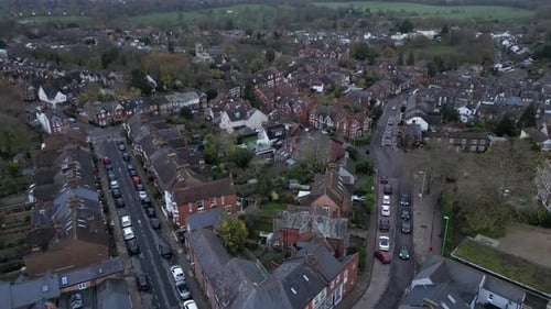 Aerial Neighborhood Of England 4k