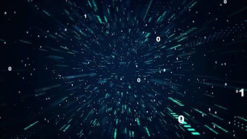 Flux de données par ondes de code binaire Cybertechnologie Intelligence artificielle Contexte des flux de données volumineux