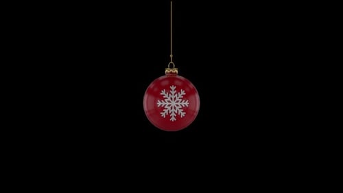 Christmas Red Ball Alpha Loop