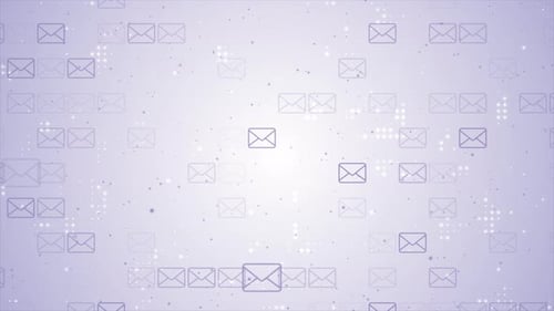 Email Icon Technology Abstract Background Loop