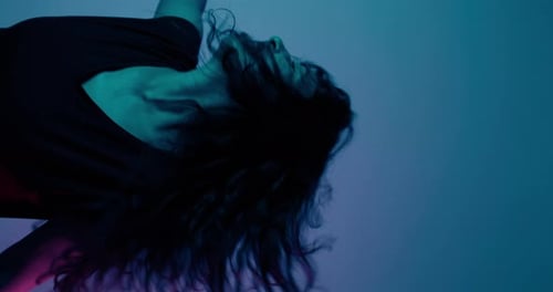 Neon Light Party Music Inspiration Woman Dancing