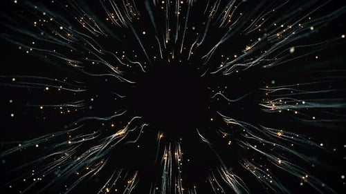 Abstract Particles Starburst Loop