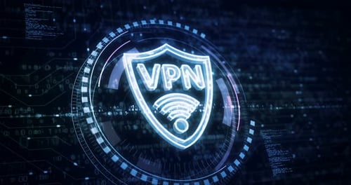 VPN virtual private network symbol digital concept