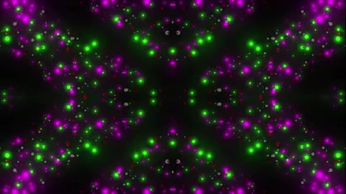 Dynamic bokeh lights pulse with vibrant red, white, and blue energy