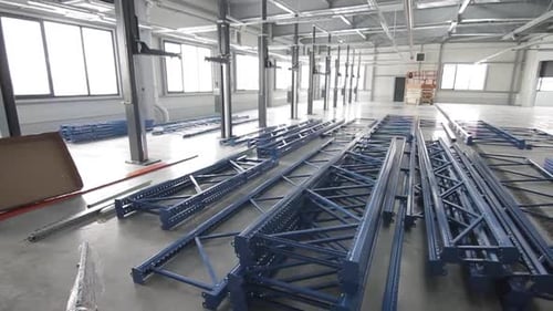 View of the parts of racks