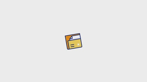 Modern Animated Folder File Management Icon