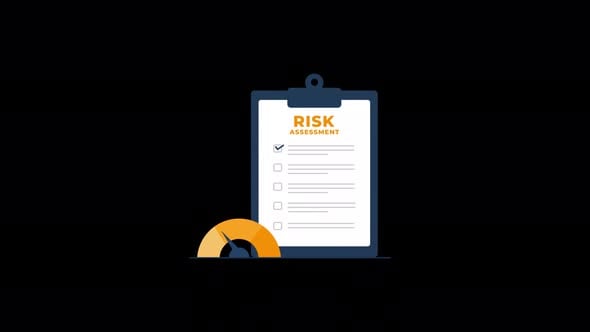Animated Risk Assessment Checklist with Flat Design, Backgrounds Motion ...