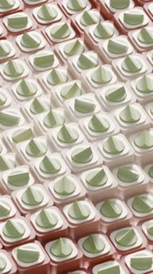 Wavy Geometric 3d Loop Animation