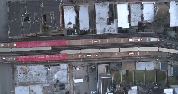 Chicago redline train sky view, Vehicles Stock Footage ft. chicago ...