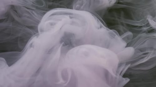 Ethereal White Smoke Billowing Gracefully
