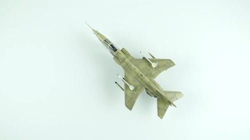 Jaguar Airplane Scale Model Top View.