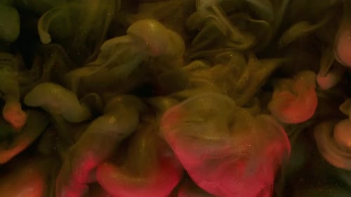 Flowing Paint Mixing Colors Abstract Art Background