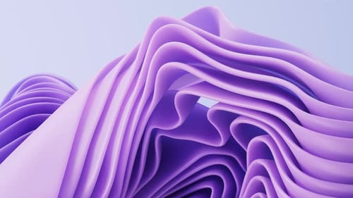 Flowing gradient purple curve ribbons background