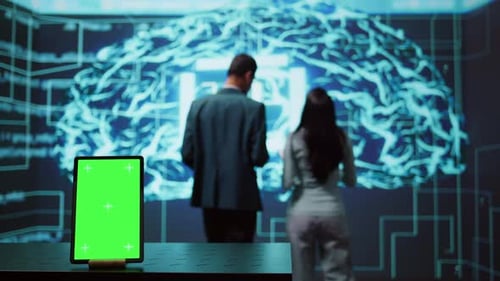 Engineers Use Green Screen Tablet and AI Neural Networks to Look at Data