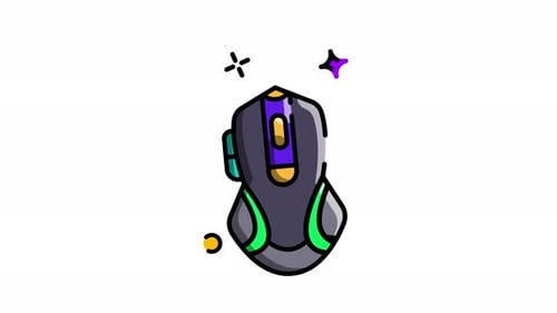 Animated Modern Gaming Mouse Icon